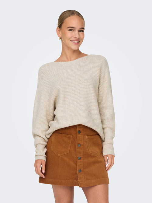 ONLY Pullover Ecru Melange