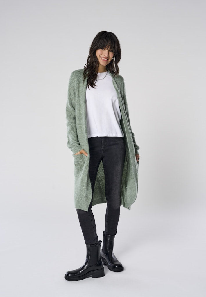ONLY Strick Cardigan Granite Green
