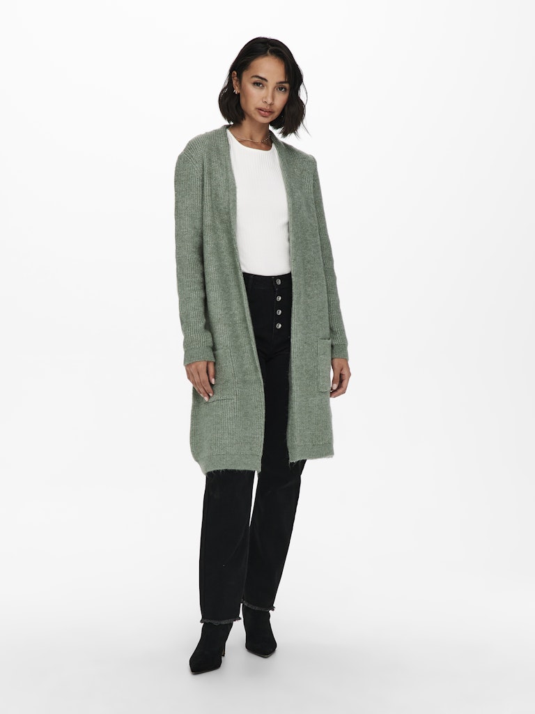 ONLY Strick Cardigan Granite Green