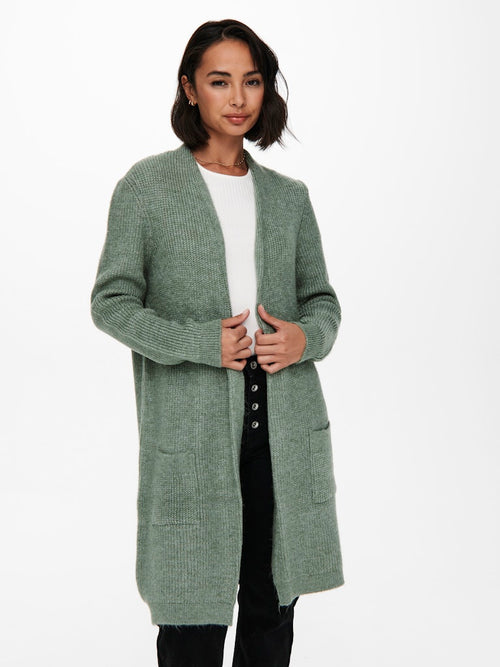 ONLY Strick Cardigan Granite Green