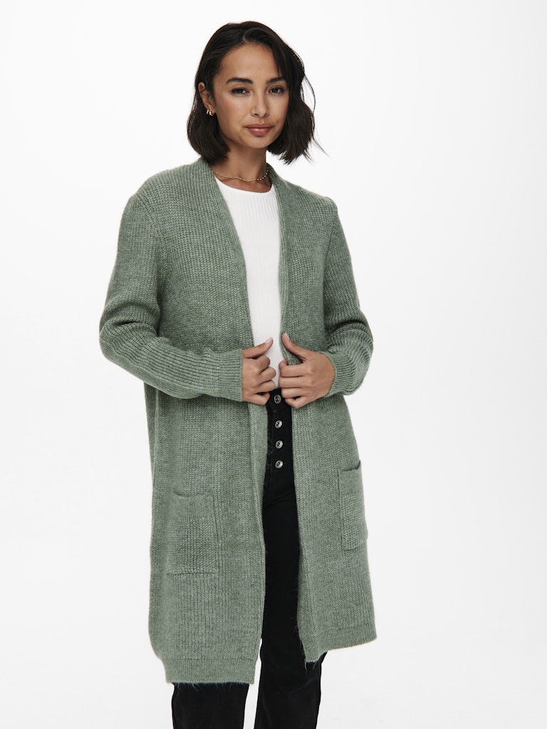 ONLY Strick Cardigan Granite Green