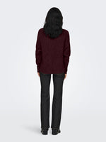 ONLY Pullover Mauve Wine Melange