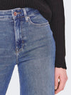 ONLY Highwaist Wide Leg Jeans Medium Blue Denim