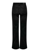 ONLY Highwaist Wide Leg Jeans Washed Black