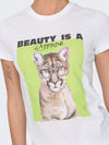 ONLY T-Shirt Bright White Cattitude