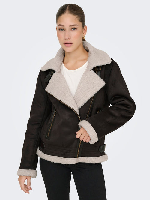 ONLY Aviator Jacke Chocolate Torte