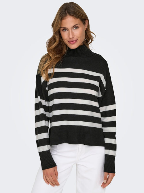 ONLY Highneck Pullover Black Clod Dancer