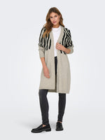 ONLY Cardigan Zebra Whitecap Gray Pirate Black