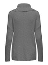 ONLY Rollkragen Pullover Medium Grey Melange