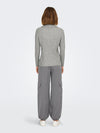 ONLY Rollkragen Pullover Medium Grey Melange