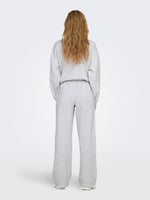 ONLY Weite Jogging Hose Light Grey Melange
