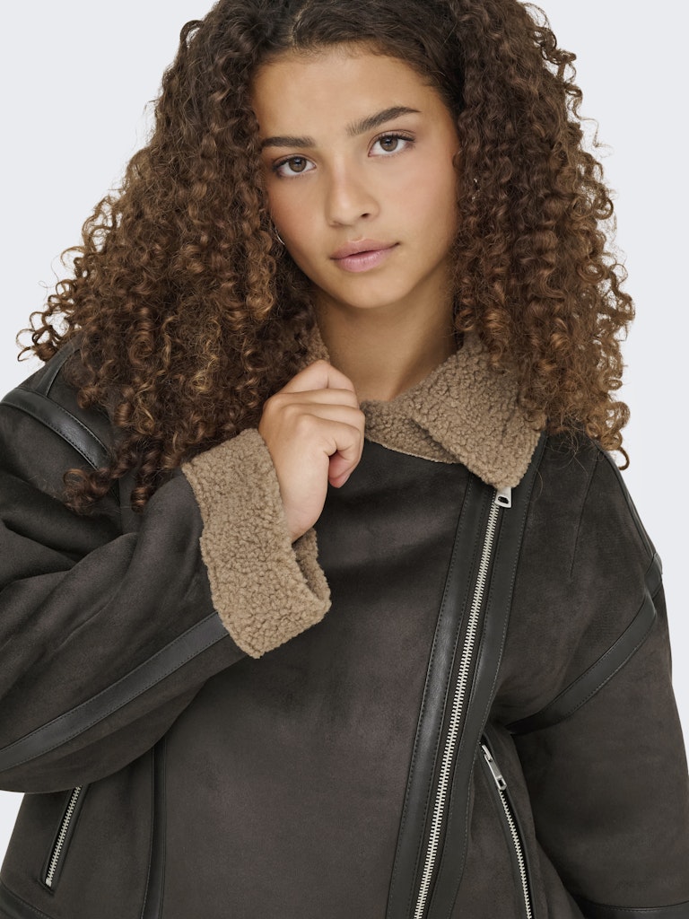 ONLY Oversize Jacke Chocolate Torte