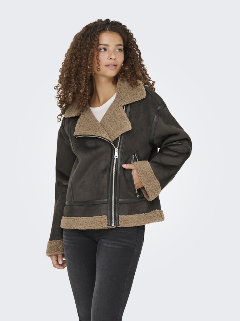 ONLY Oversize Jacke Chocolate Torte