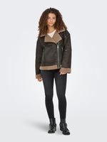 ONLY Oversize Jacke Chocolate Torte