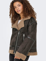 ONLY Oversize Jacke Chocolate Torte