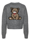 ONLY Teddy Strickjacke Medium Grey