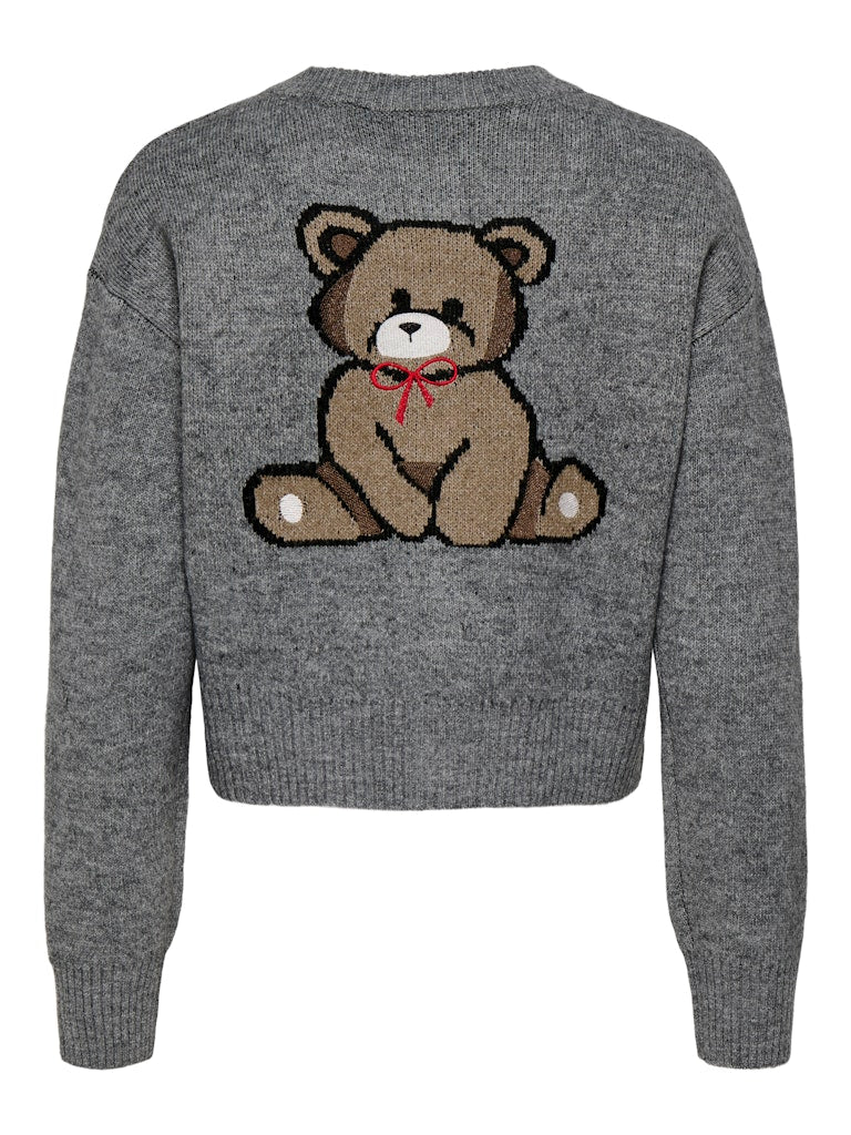 ONLY Teddy Strickjacke Medium Grey