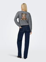 ONLY Teddy Strickjacke Medium Grey