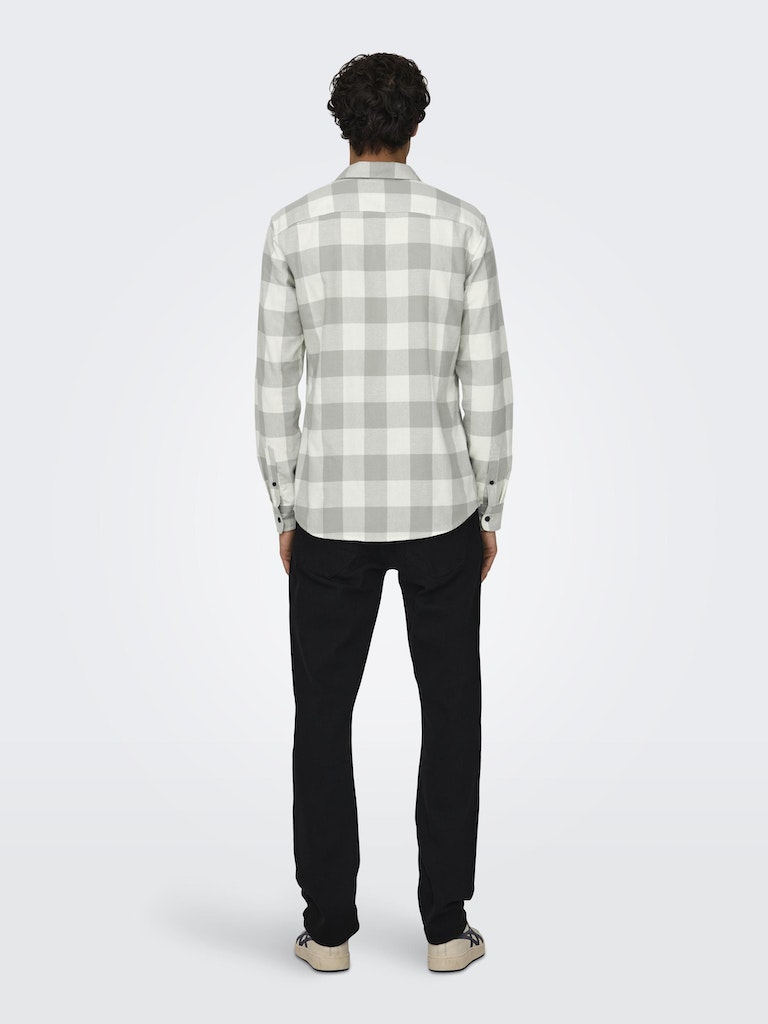 ONLY & SONS Flanell Hemd Limestone