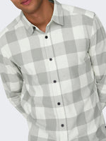 ONLY & SONS Flanell Hemd Limestone