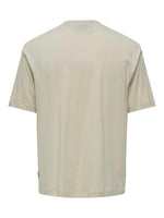 ONLY & SONS Front Print T-Shirt Silver Lining