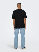 ONLY & SONS Front Print T-Shirt Black