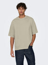 ONLY & SONS Basic Oversize T-Shirt Silver Lining