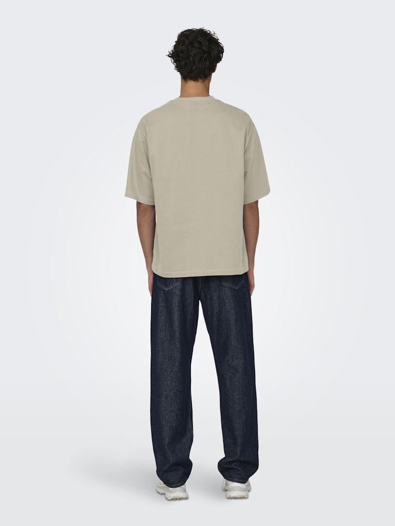 ONLY & SONS Basic Oversize T-Shirt Silver Lining