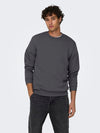ONLY & SONS Sweatshirt Grey Pinstripe