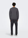 ONLY & SONS Sweatshirt Grey Pinstripe