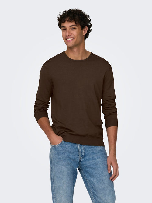 ONLY & SONS Leichter Pullover Demitasse