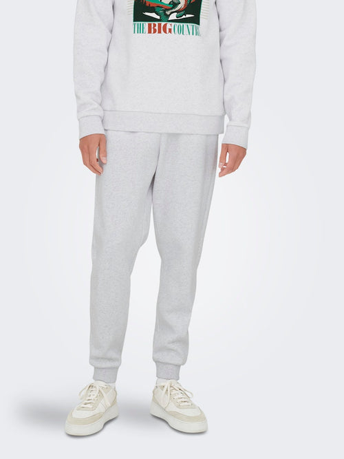 ONLY & SONS Jogginghose Super Light Grey Melange