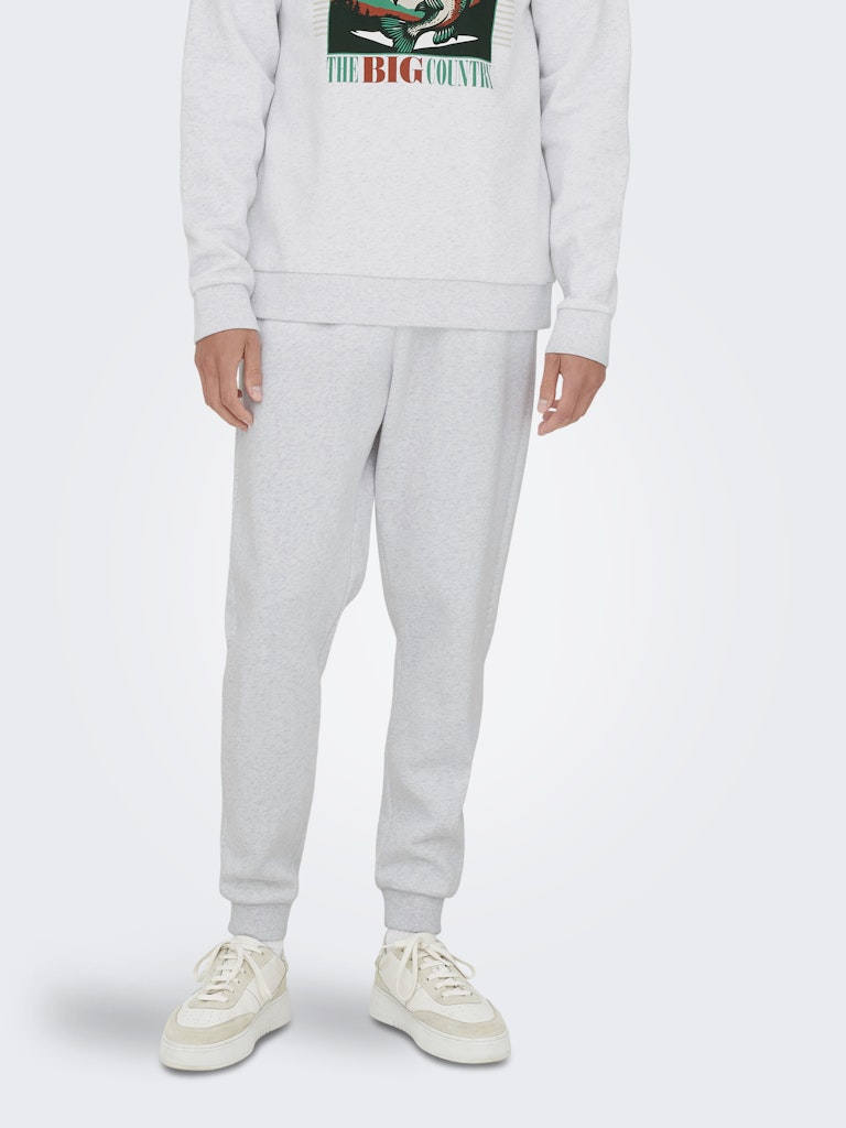 ONLY & SONS Jogginghose Super Light Grey Melange