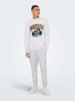 ONLY & SONS Jogginghose Super Light Grey Melange