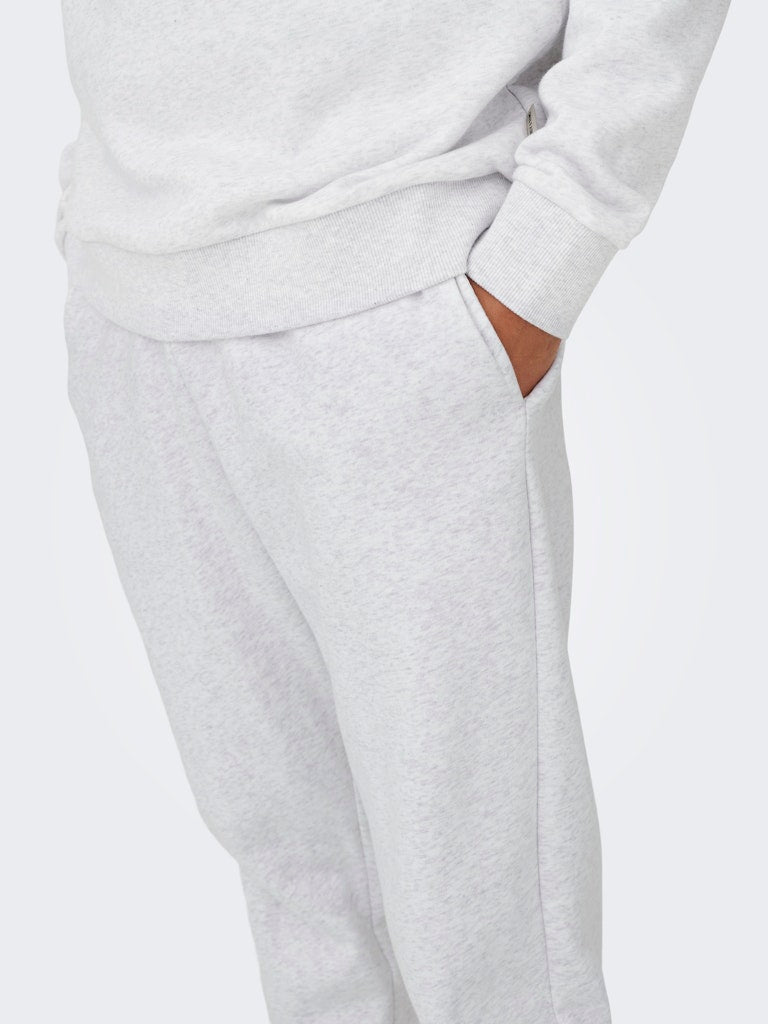 ONLY & SONS Jogginghose Super Light Grey Melange