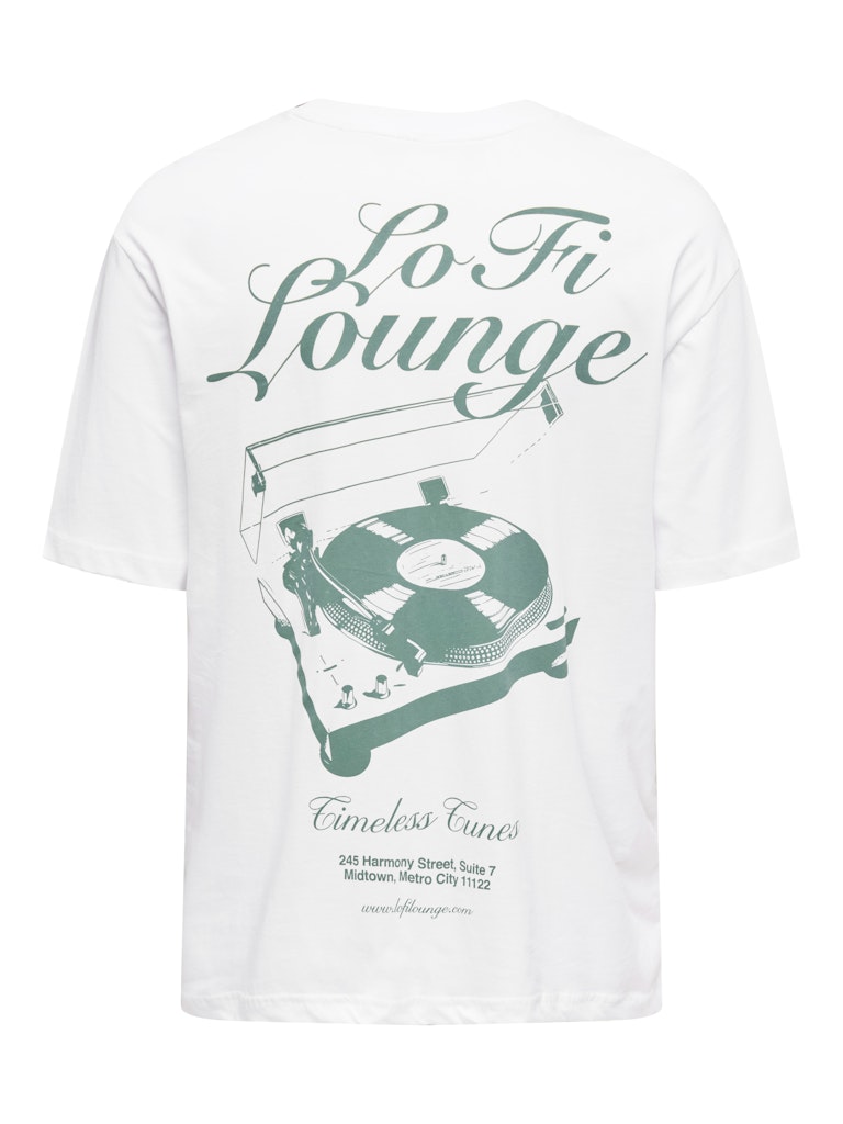 ONLY & SONS Backprint Shirt Bright White Lounge