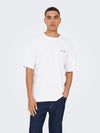 ONLY & SONS Backprint Shirt Bright White Lounge