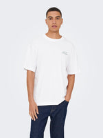 ONLY & SONS Backprint Shirt Bright White Lounge