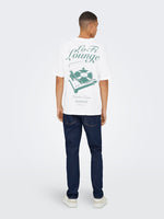 ONLY & SONS Backprint Shirt Bright White Lounge