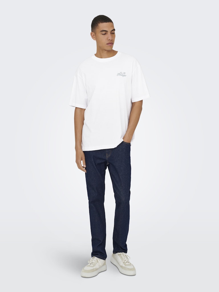 ONLY & SONS Backprint Shirt Bright White Lounge