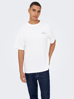 ONLY & SONS Backprint Shirt Bright White Lounge