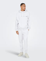ONLY & SONS Backprint Hoodie Super Light Grey