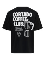 ONLY & SONS Backprint T-Shirt Black Cortado