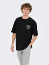 ONLY & SONS Backprint T-Shirt Black Cortado