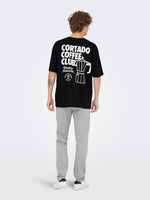 ONLY & SONS Backprint T-Shirt Black Cortado