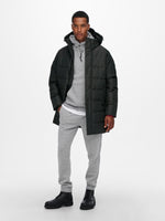 ONLY & SONS Winter Quilted Jacke Black