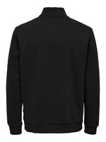 ONLY & SONS Half Zip Sweatshirt Black