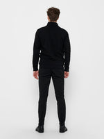 ONLY & SONS Half Zip Sweatshirt Black