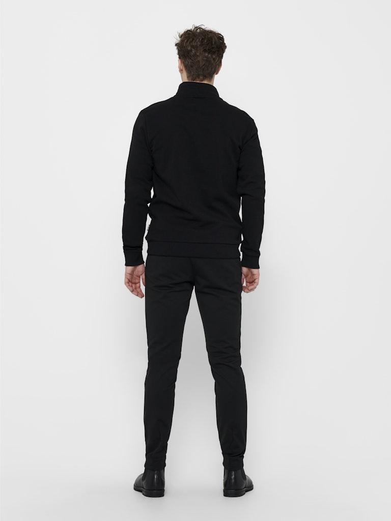 ONLY & SONS Half Zip Sweatshirt Black