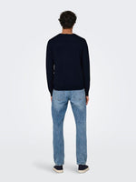 ONLY & SONS Leichter Pullover Dark Navy